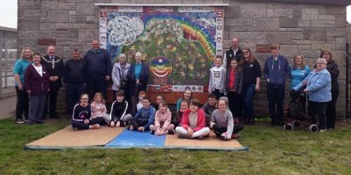 Mural made from handprints unveiled in Balloch