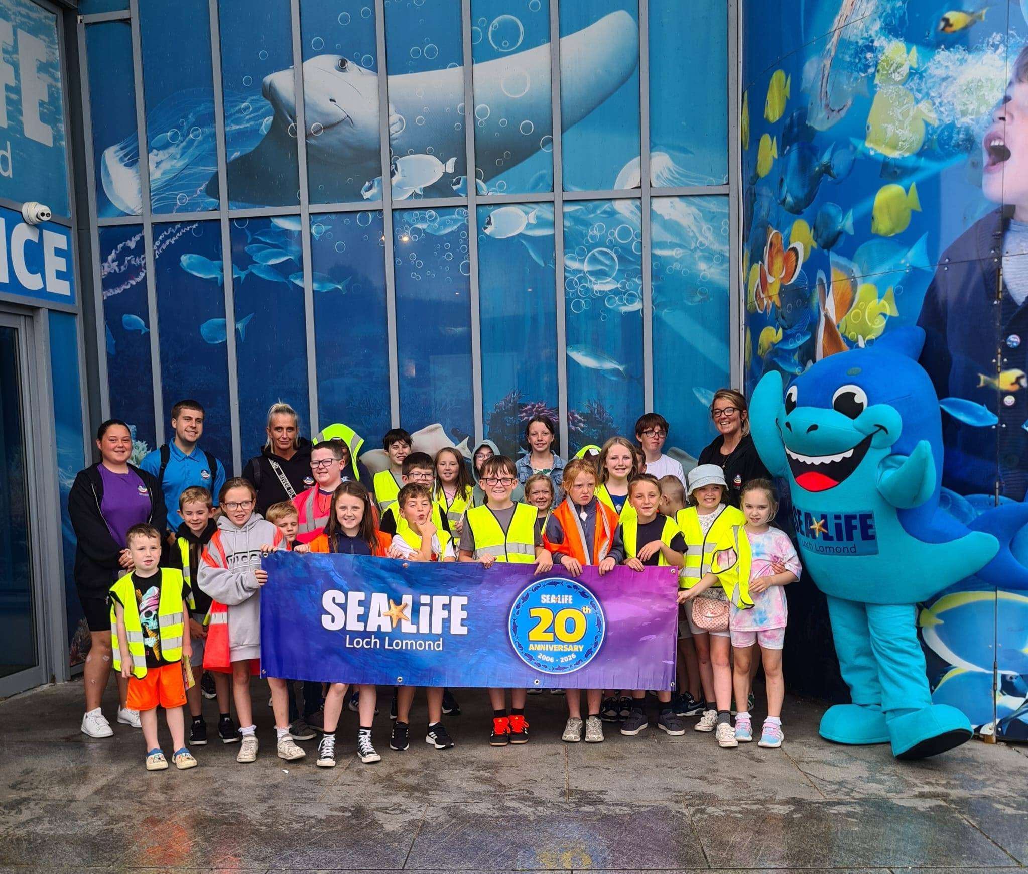 Yesterday our Lunch Club had a brilliant day out at SEA LIFE Loch Lomond!
