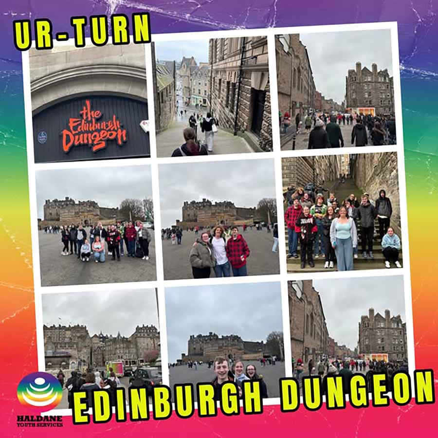 Haldane Youth Services at Edinburgh Dungeons in April 2025                      