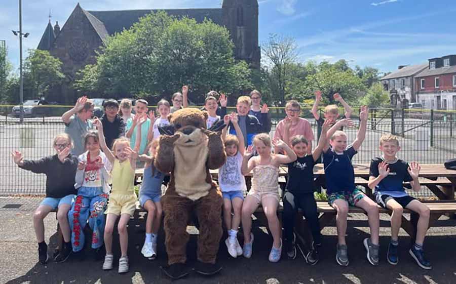 Ollie the Otter new home at Haldane Youth Services          