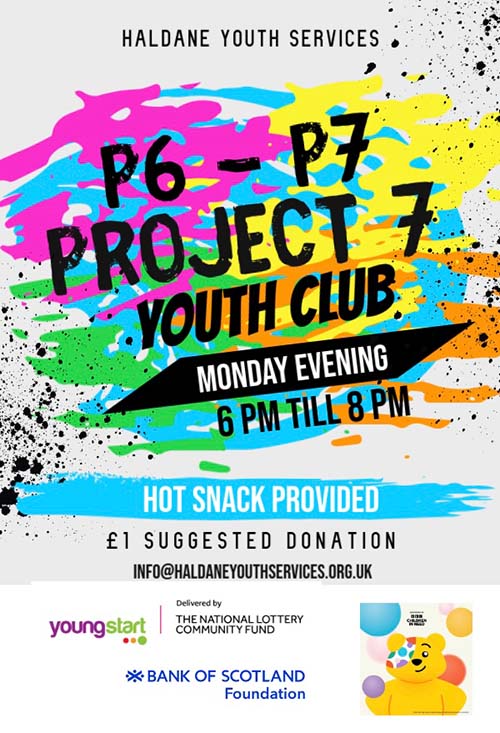 Haldane Youth Services Project 7 for Primary 6 & 7 2024/25