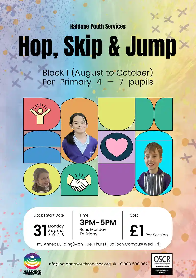 Hop, Skip & Jump Hop, Skip & Jump with Haldane Youth Services