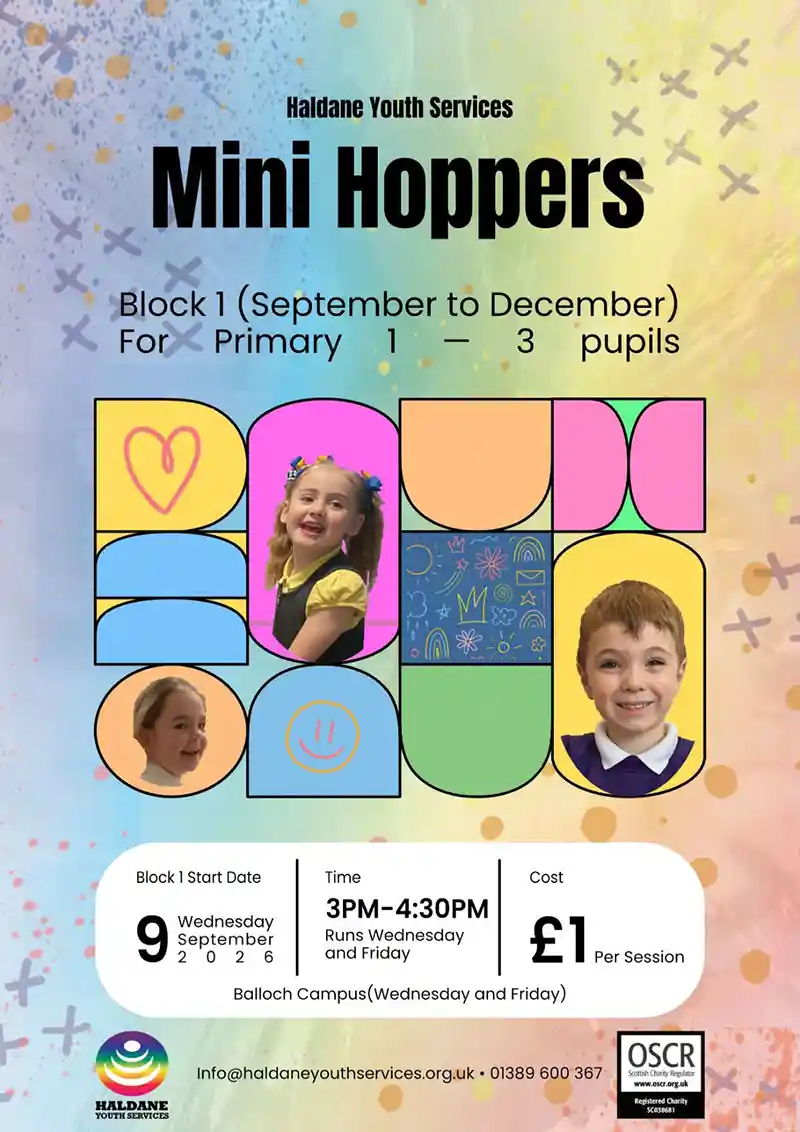 Mini Hoppers with Haldane Youth Services Mini Hoppers with Haldane Youth Services