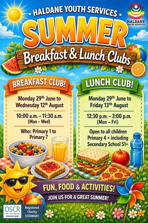 Summer 2026: Breakfast / Lunch clubs